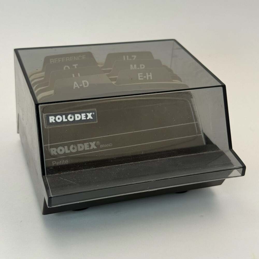 Vintage Rolodex S-300C Petite Address and Telephone Card File